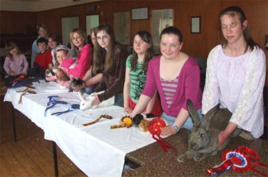 Photograph of Caithness Rabbit Fanciers Association First Show Held At Staxigoe