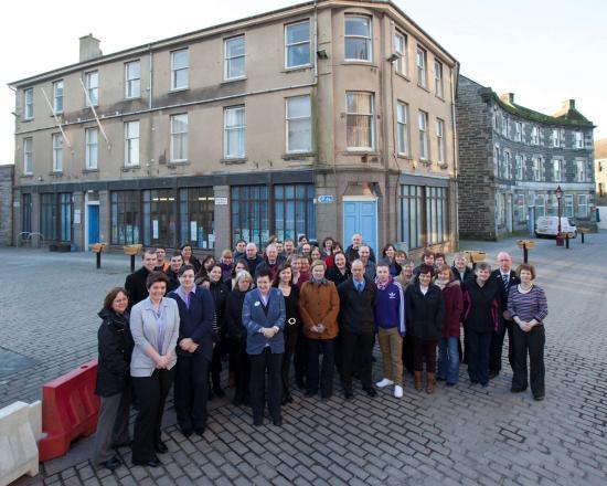 Photograph of Council Staff At Wick Moved to Temporary Offices