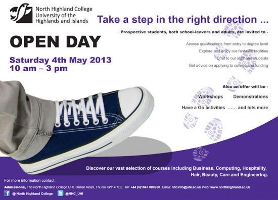 Photograph of Open Day At North Highland College UHI