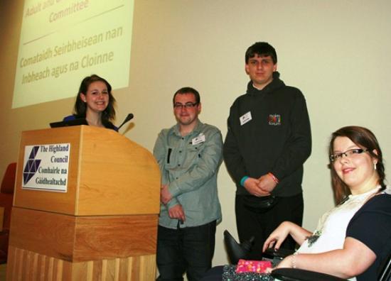 Photograph of Highland youth participation has voice in planning of public services