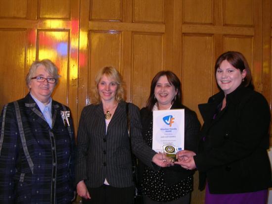 Photograph of HomeStart Caithness Gain Volunteer Friendly Award