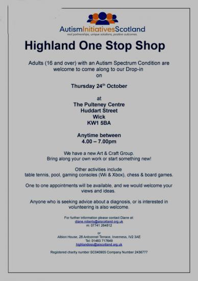 Photograph of Autism Highland One Stop Shop