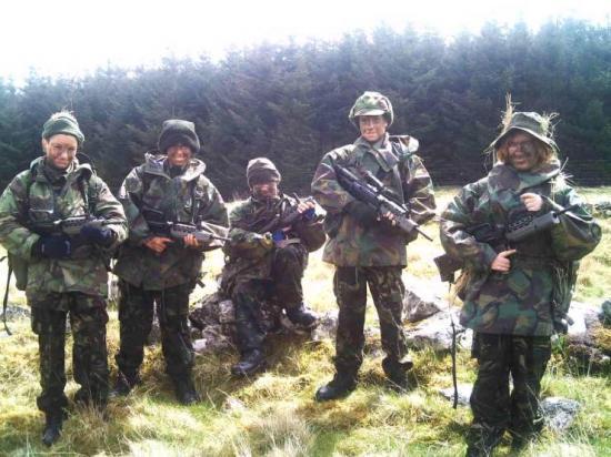 Photograph of Army Cadets On Fieldcraft Weekend At Broubster