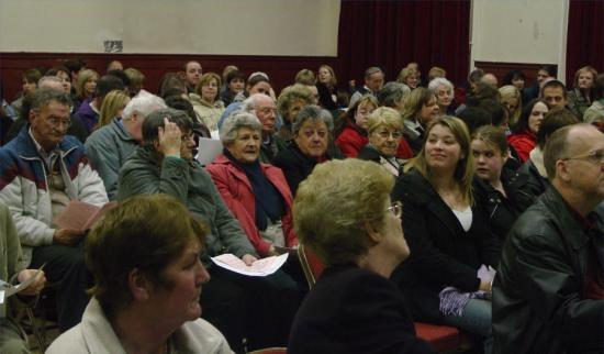 Photograph of Thurso Meeting Packs Town Hall