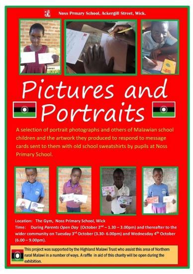 Photograph of Noss Primary School Exhibition for Malawi Kids