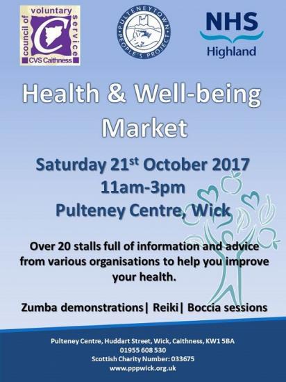 Photograph of Wick event to focus on health and wellbeing services